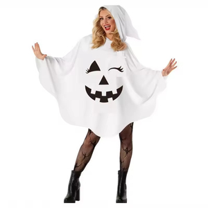 ชุดคอสเพลย์ปาร์ตี้ฮาโลวีนสำหรับผู้ใหญ่ชุดฮาโลวีนผีปีศาจสีขาวเรืองแสงในที่มืดชุดเกม - Product Image 3