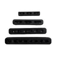 YUMETAL Embouts de chavette en caoutchouc naturel - Noir, taille et logo personnalisés pour lignes d'amarrage de bateaux et accessoires marins