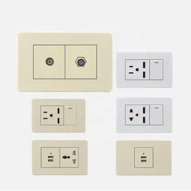 VNX US Standard 85 Series 10A 2TV Wall Socket Grounding Residential / General-Purpose for Home