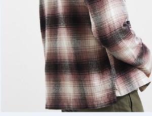 China Clothing Factory Mens Zipper Fly <strong>Flannel</strong> Shirt Bomber Checked Two Chest Pockets Plaid Shirt <strong>Jackets</strong> - Product Image 4