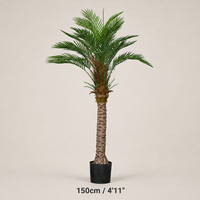 Künstliche Areca-Palme aus PE in 3 Größen, Dekorativer Kunstbaum für Wohnzimmer, Büro, Lobby, Hotel-Eingang und Ausstellungsbereich