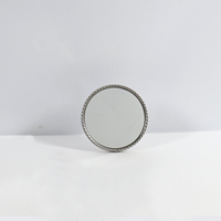 Miroir sur pied de table, accessoire d'intérieur économique, 19,69*10,16*19,05 CM, miroir en métal argenté pour salon