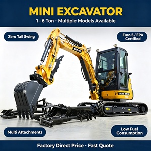 Mini Excavadora de 3.5 Toneladas con Envío Gratuito en la UE, Mini Excavadora con Motor CE EPA, Excavadora de 1 y 2 Toneladas, Mini Excavadora de Cadenas - Product Image 2