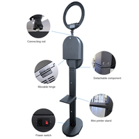 Nouvel Arrivage : Kit Complet de Photobooth Portable pour iPad avec Support Appareil Photo Reflex Numérique et Cadre Lumineux LED RGB pour Location Commerciale