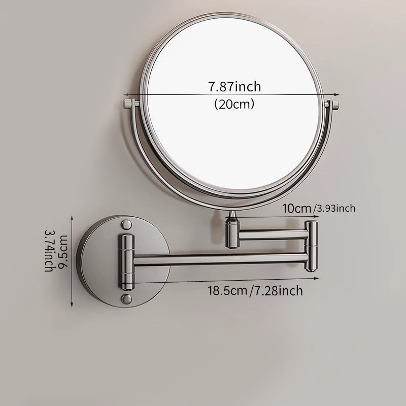 Fond rond en bronze à double pli - 8 pouces