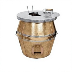 Tandoor au gaz GPL FlameKing en cuivre, facile à nettoyer - Product Image 1