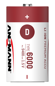 แบตเตอรี่ลิเธียม <span class=keywords><strong>2</strong></span>*D 1.5v แบบชาร์จเร็ว <span class=keywords><strong>2</strong></span> in 1 USB-C ความจุ 6000 มิลลิแอมป์ แบตเตอรี่ลิเธียมไอออนแรงดันสูง - Product Image 4