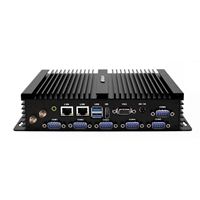 Mini PC Industrial sin Ventilador Intel Core i5-4200U 2C/4T DDR3 16GB RAM Máxima 2xIntel 2.5G LAN 6xRS232 COM Compatible con Win 7/10 Linux