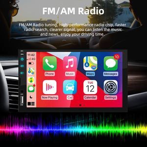 Máy Phát MP5 Âm Thanh Radio Ô Tô 2 Din 7 Inch Màn Hình Cảm Ứng Toàn Bộ Màn Hình Cảm Ứng BT FM Mirror Link IOS/Android Cho Xe Hơi - Product Image 5