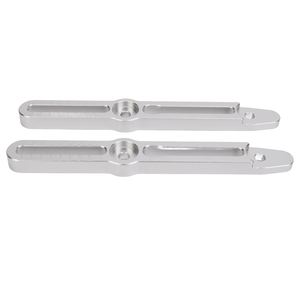 Kit de soporte para ajustadores de parabrisas, aluminio, reduce el ruido, repuesto para Suzuki <span class=keywords><strong>V</strong></span>-<span class=keywords><strong>Strom</strong></span> 800DE DL800 <span class=keywords><strong>2022</strong></span> a 2024, color plateado - Product Image 6