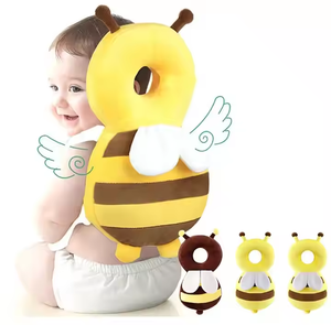 뜨거운 판매 아기 걷는 머리 보호 베개 작은 꿀벌 보호 머리 모자 아기를위한 도매 통기성 드롭 베개 - Product Image 3