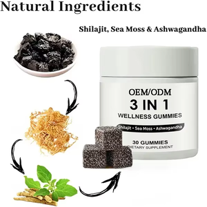 Gummies de Shilajit 3-en-1 testées en <span class=keywords><strong>laboratoire</strong></span>, 30 unités, OEM ODM, complément bien-être à base d'algues marines et d'Ashwagandha - Product Image 4