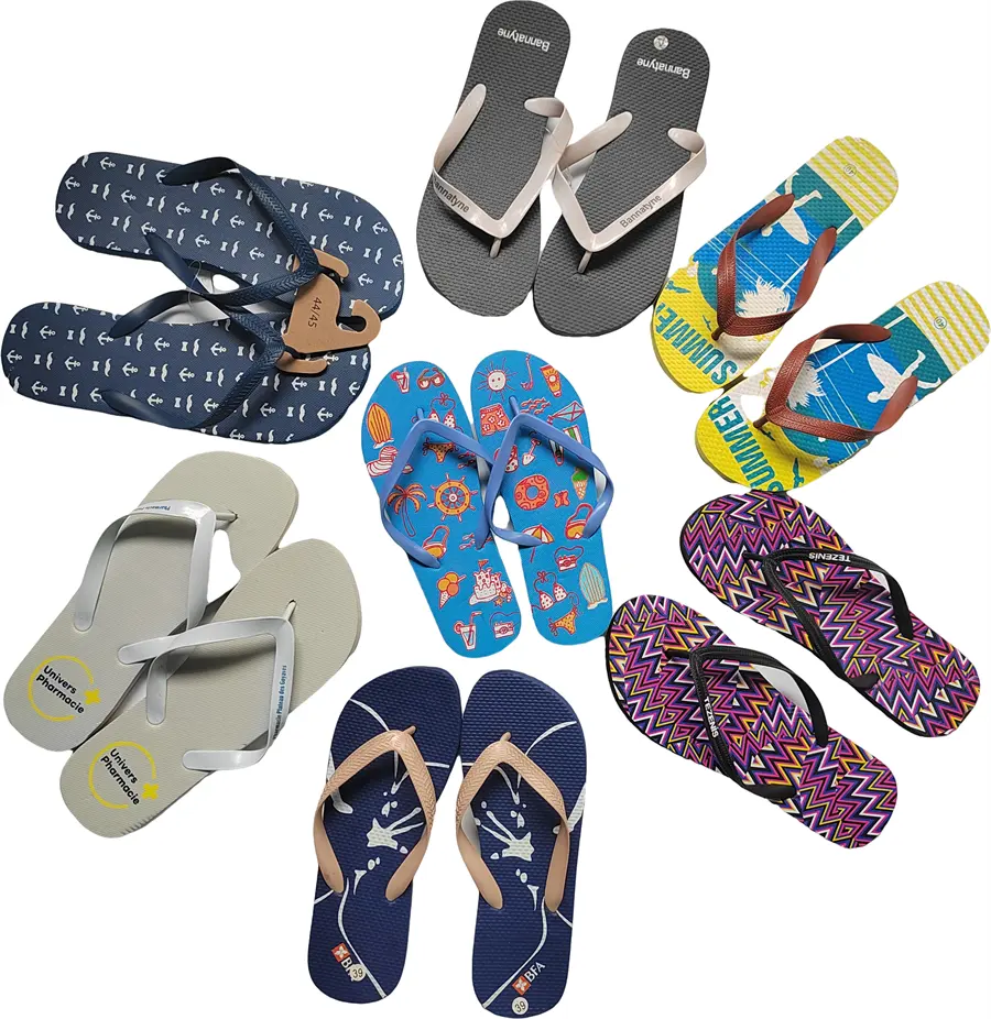 Summer Outdoor Customized New Fashion Simple Cheap Flat Beach Thong Slipper Pe Flip Flops