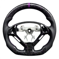 Volant personnalisé en fibre de carbone véritable pour Infinit/i G37 G35 Sedan Coupe 2007 2008 2009 2010 2011 2012 2013 Q40 G25