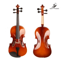 Violon de qualité supérieure, prix de gros, corps en bois de tilleul, teinture blanche, chevilles noires, finition brillante, 4/4, 3/4, 1/2, violon fait main