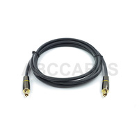 Câble audio optique Toslink tressé en nylon noir de 6,0 mm, cordon SPDIF carré en PMMA POF de 1,0 mm pour home cinéma et audio professionnel