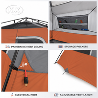Tente de camping familiale instantanée Kawagebo Kamp (KK) pour 6 personnes, imperméable et résistante aux intempéries, fabriquée sur mesure