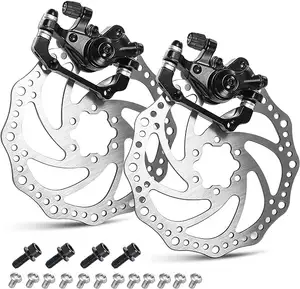 MTB Disc Brake Set Mechanical/Hydraulic Disc Brake Kit MTB Front Rear Disc Brake Caliper With 160mm Rotor Bicycle Parts