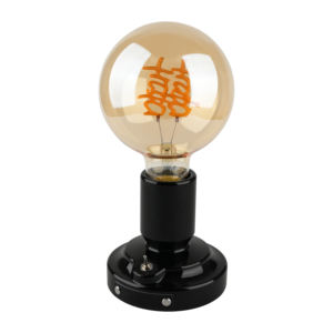 <span class=keywords><strong>Lampe</strong></span> <span class=keywords><strong>de</strong></span> <span class=keywords><strong>table</strong></span> G80 à base en céramique au design simple avec filament "Xi" <span class=keywords><strong>de</strong></span> style chinois - Product Image 1