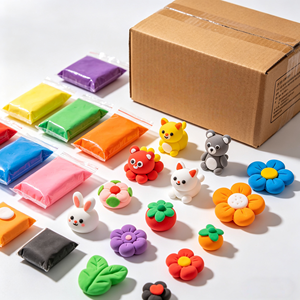 Pâte à modeler sèche à l'air SIWEI, 12 couleurs, kit de bricolage doux fait main pour enfants, personnalisable pour le modelage, non toxique, pour le cosplay et le développement de l'intelligence - Product Image 2
