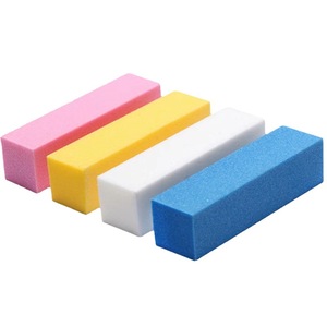 Wholesale Manicure Tool Custom Emery Fluorescence Board Block Square Sponge Nail File Buffer