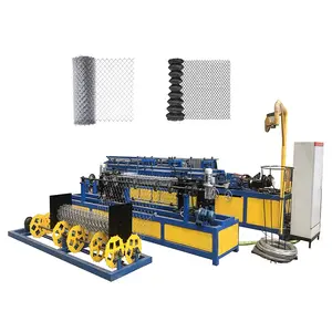 Factory best price automatic wire mesh weaving fencing making chain link fence machine