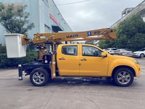 10m 12m 14m boom isolati lavoro aereo pieghevole idraulico telescopico braccio skylift pick-up per la vendita - Product Image 4