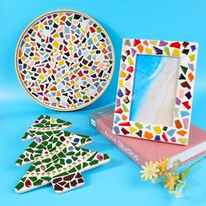 200克现代4毫米不规则陶瓷马赛克碎片无碎片石定制颜色适合儿童马赛克制作花园家居装饰工艺品 - Product Image 4