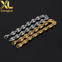 Brazalete Unisex con Diseño de Granos de Café, Cadena de Eslabones de 0.3m de Grosor, Engaste de Garra, Estilo Hip Hop, Joyería Hecha en China