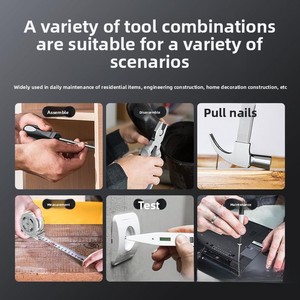 Flx thương hiệu tay hộp công cụ thiết lập cho hộ gia đình thợ điện thợ mộc Sửa Chữa Kết hợp với 1 năm bảo hành - Product Image 4