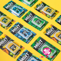 Nouveau papier bonbons à la menthe en gros menthe citron myrtille saveur sans sucre haleine fraîche bandes de papier frais bonbons à la menthe