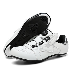 Cycling Shoes Solid Black EVA Rubber Sole Athletic Fit Road Bike Cycling Footwear - Product Image 5
