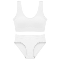 2024 nouveau style sans couture doux grande taille sous-vêtements femmes culotte sport soutien-gorge ensemble
