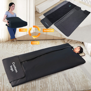 Fuerle ผ้าคลุมซาวน่าทำความร้อน Fir แบบพกพา, ผ้าห่มอินฟาเรดสำหรับสปาซาวน่า - Product Image 4