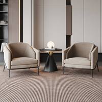 Fauteuils de détente Wing Gold, ensemble de meubles nordiques de luxe, fauteuil moderne en tissu et métal, canapés pour salon, fauteuils d'appoint