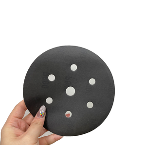 Özel teklif satış cırt cırt siyah 6 inç 150mm zımpara disk alüminyum oksit zımpara disk - Product Image 2