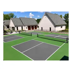 Non-Warp Pickleball Court Sportvloeren In Elkaar Grijpende Pickleball Court Mat Pickleball Buiten