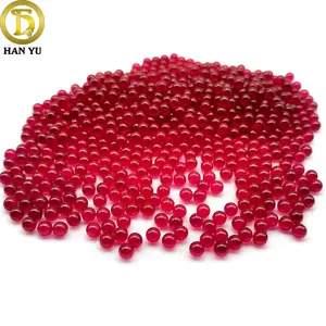 Wholesale price 3mm 4mm 5mm 6mm #5 Corundum Pearl Ruby Bead Loose Gemstone Ruby Pearl Sphere
