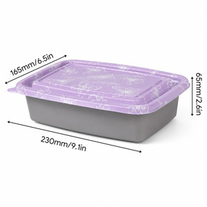 Contenedor de Alimentos de PP con Tapa, Apilable, Desechable, para Comida para Llevar, Libre de BPA, con Logotipo Personalizado, Venta al Por Mayor - Product Image 2