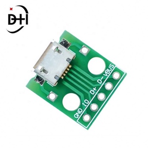 Adaptador Micro USB a Conector Hembra Tipo B de 5 Pines para Micrófono, Placa Adaptadora PTP, Convertidor PCB - Product Image 2