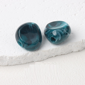 Cuentas de resina en forma de polígono de 18*23*5mm para trajes de baño listos, cuentas de plástico accesorias - Product Image 3