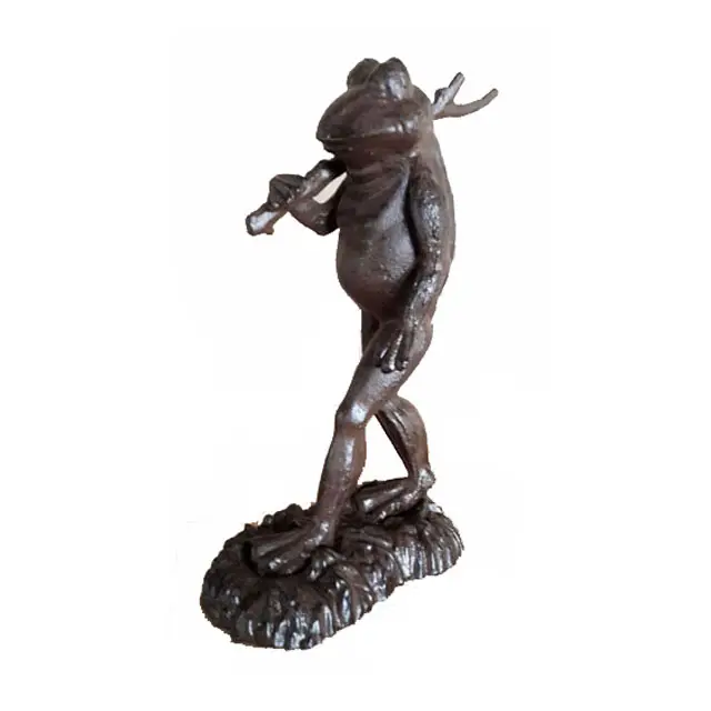 2023 New Antique and Vintage Animal Collection Cast Iron Frog Decorative For Garden