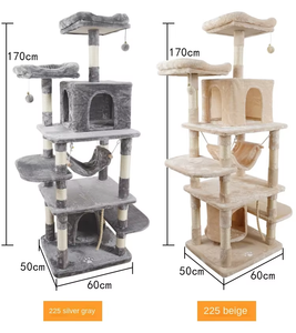Großhandel umwelt freundliche benutzer definierte Sisal & Holz 5-stufige große Kratz baum Turm mit Karton verpackung - Product Image 6