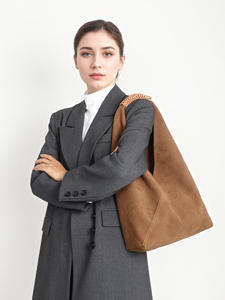 Conjunto <span class=keywords><strong>de</strong></span> Bolsos <span class=keywords><strong>de</strong></span> Hombro <span class=keywords><strong>de</strong></span> Diseñador, Bolso Tipo Cubo <span class=keywords><strong>de</strong></span> Ante, Cuero Vacuno Genuino, Bolso <span class=keywords><strong>de</strong></span> Hombro Holgado, Bolso Tipo Cubo <span class=keywords><strong>de</strong></span> Moda para Mamá - Product Image 6