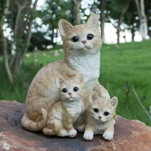 Посмотреть предложение Размер декор фигурки животных декор кошка, статуи животных оптовая миниатюрные фигурки