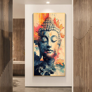 <span class=keywords><strong>Tableau</strong></span> mural populaire en toile avec visage de Bouddha doré, peinture encadrée tête de Bouddha <span class=keywords><strong>Zen</strong></span> <span class=keywords><strong>pour</strong></span> la décoration intérieure moderne - Product Image 6