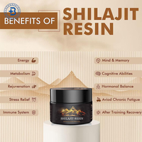 Résine de Shilajit Or OEM – Complément Énergétique Naturel Pur de l'Himalaya – Extrait de Shilajit 30g, 50g, 1kg