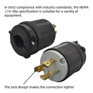 Wholesale Nema L14-30P American Standard Industrial Electrical <strong>Plug</strong> 30A 125V for Certified Quadrupole Brass Socket Direct USA - Product Image 5