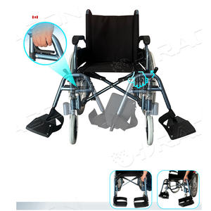 접이식 수동 휠체어 경량 알루미늄 합금 편안한 스포츠 휠체어 - Product Image 6