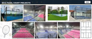Terrain de padel <span class=keywords><strong>mobile</strong></span> portable MCG pour club, hôtel, école, verre trempé de 12 mm, structure en acier galvanisé à chaud, certifié CE - Product Image 3